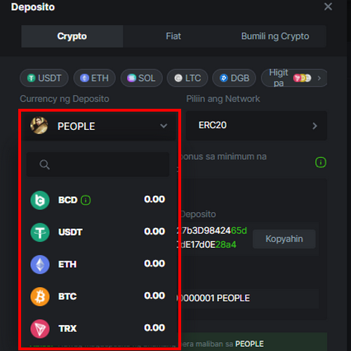 Mga Paraan ng Pagbabayad ng Crypto sa BC.Game