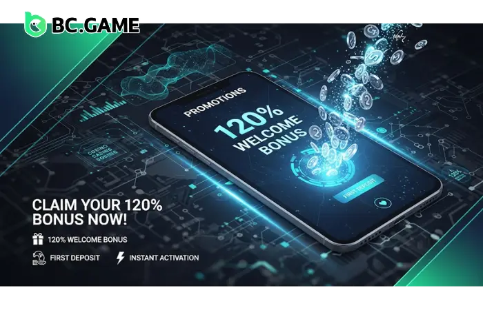 Enjoy a 120% Welcome Bonus on Your First Login!