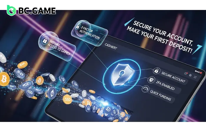 Making Your First Deposit at BC.Game After Signing In