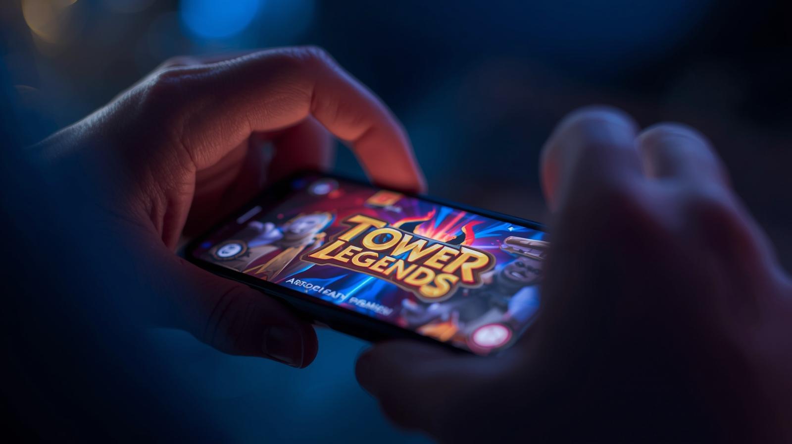 Playing Tower Legend on Mobile